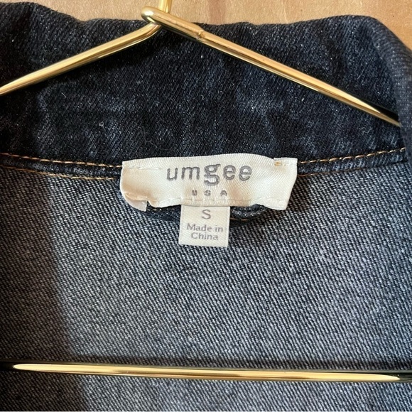 Umgee | Dreamer Distressed Oversized Longline Denim Jacket Button Front Size S - Picture 3 of 14